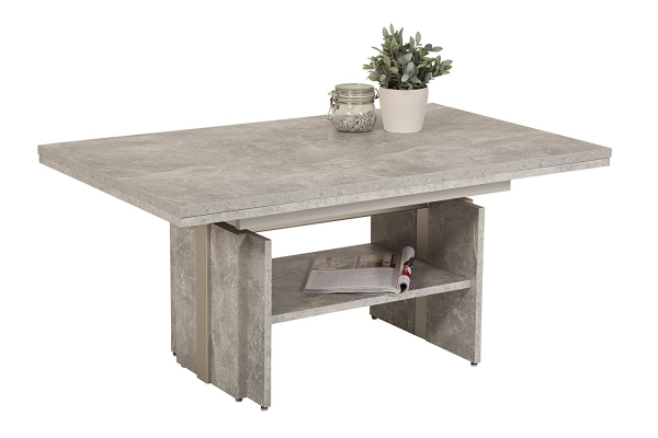 Couchtisch Jerome Beton | Lift | ausziehbar + höhenverstellbar